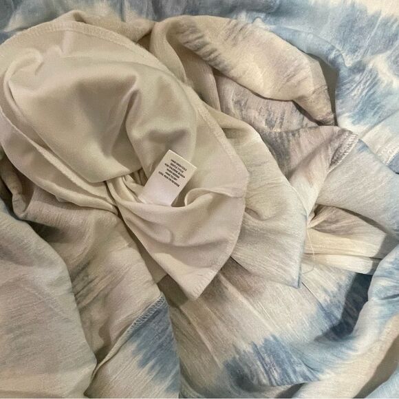 NWT BeBop Tie-Dye Sleeveless Maxi Dress Blue White Tan Size Medium - Picture 14 of 15